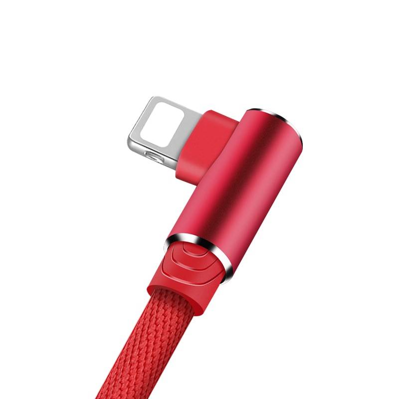 90 Degree Charging Cable for iPhone Mobile Phone Accessories Mobile Phone Cables Smartphones Color : Black|Blue|Grey|Red|White 