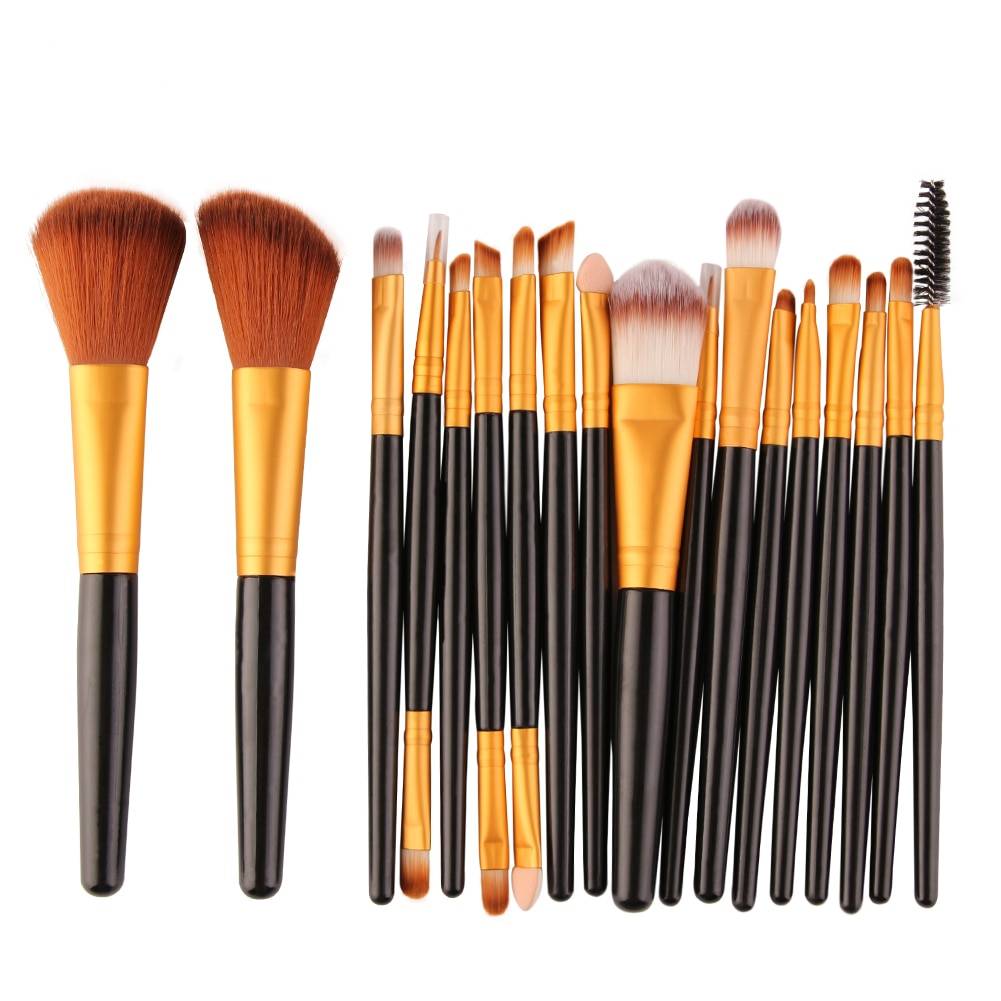 Women`s Professional Make up Tool Set Beauty & Health Makeup Makeup Brushes Handle Color: Black / Gold Ships From: China|Poland|United States|Russian Federation 