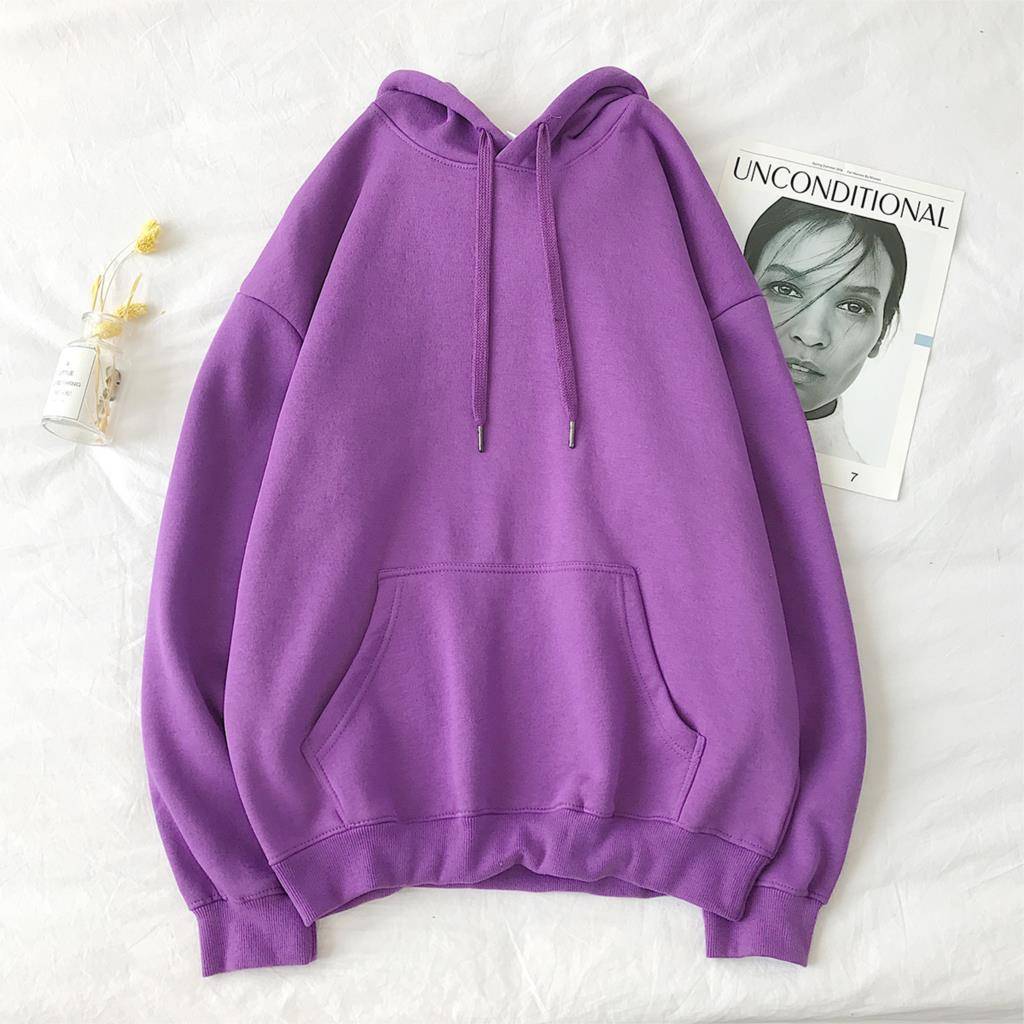 Casual Multicoloured Loose Hoodie