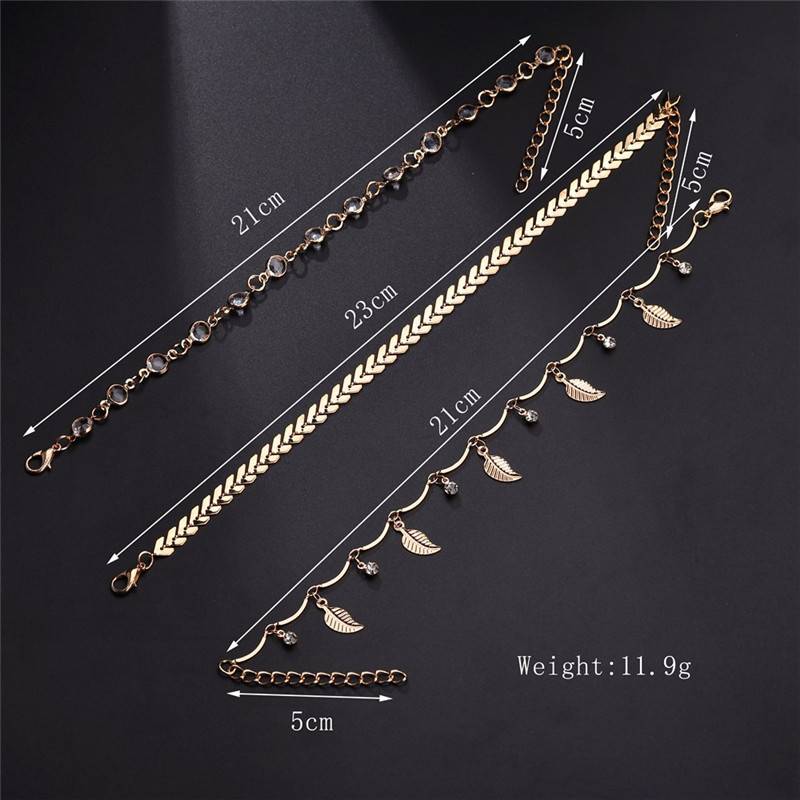 Women's Fashion Anklets Set Anklets Women Jewelry Type : 1|2|3|4|5|6|7|8|9|10 