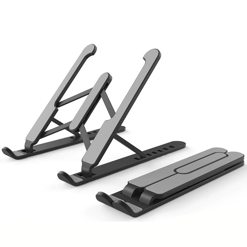 Non-Slip Foldable Laptop Stand Computers & Tablets Laptop Accessories Laptop Stand Color: Black 
