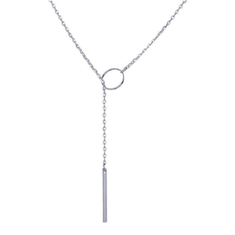 Geometric Shaped Pendant Necklace Necklaces Women Jewelry Color : Gold|Silver 