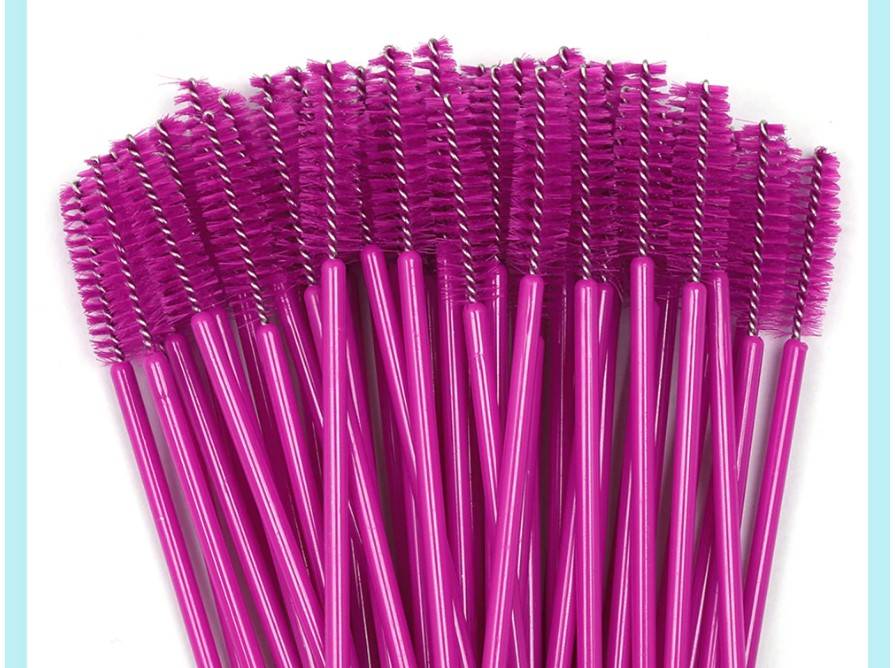 Colorful Disposable Mascara Brush 50 Pcs Set Beauty & Health Makeup Makeup Brushes Handle Color : Black|Black Pink|Black Yellow|Black Blue|Rose|Stripes Pink|Pink|Stripes Purple 