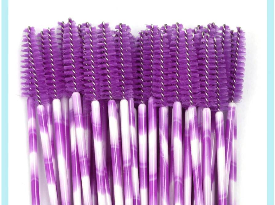 Colorful Disposable Mascara Brush 50 Pcs Set Beauty & Health Makeup Makeup Brushes Handle Color : Black|Black Pink|Black Yellow|Black Blue|Rose|Stripes Pink|Pink|Stripes Purple 