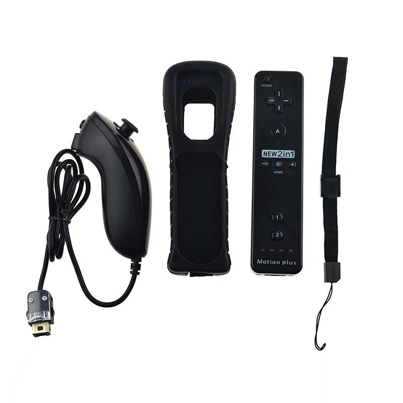 Wireless Nunchucks For Nintendo Computers & Tablets Video Game Accessories Color : White|Black|Black|White|Red|Pink|Blue 