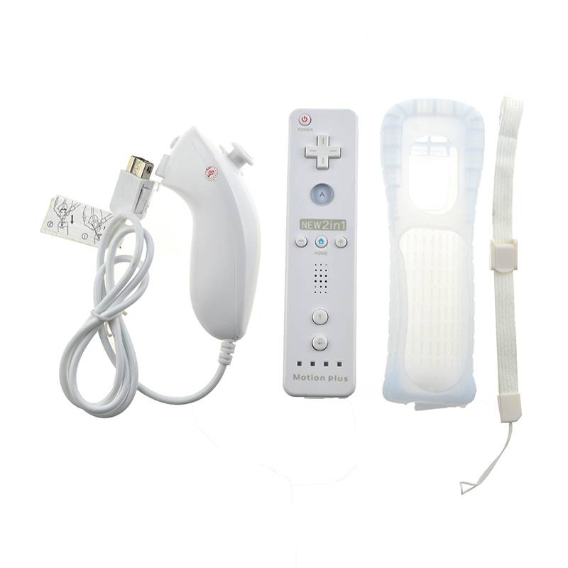 Wireless Nunchucks For Nintendo Computers & Tablets Video Game Accessories Color : White|Black|Black|White|Red|Pink|Blue 