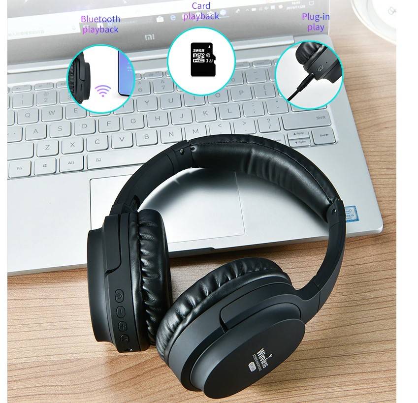 Solid Color Design Wireless Headphones Consumer Electronics Wireless Earphones & Headphones Color : Red|White|Black|Gold 