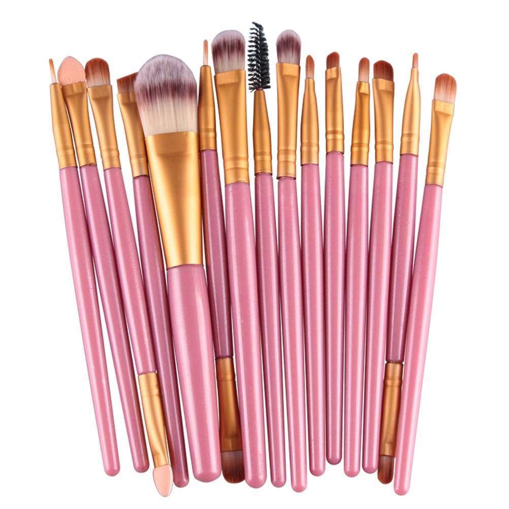 Set of 15 Makeup Brushes