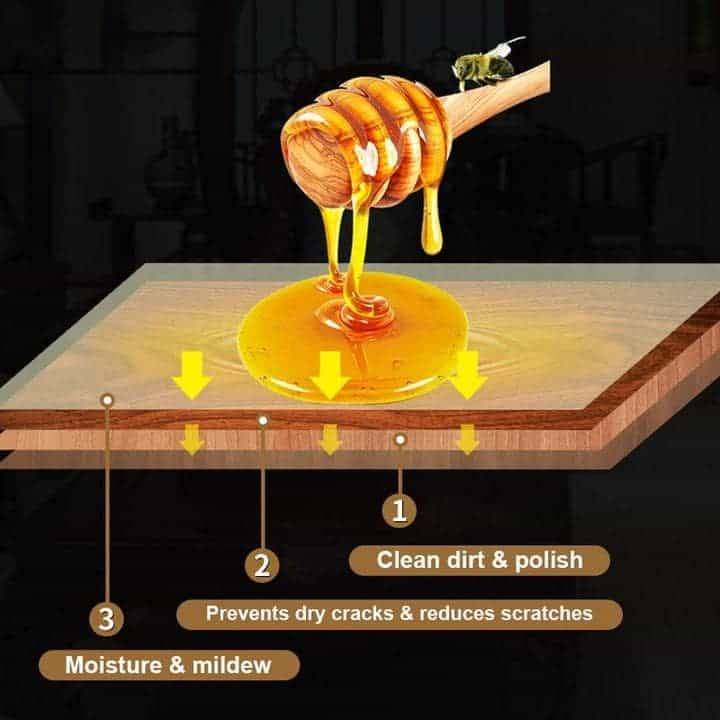 Natural Beewax Furniture Care Polishing Best Sellers Home Goods Type : SINGLE|2PCS (SAVE $10)|3PCS (SAVE $18)|BEEWAX + TOWEL 