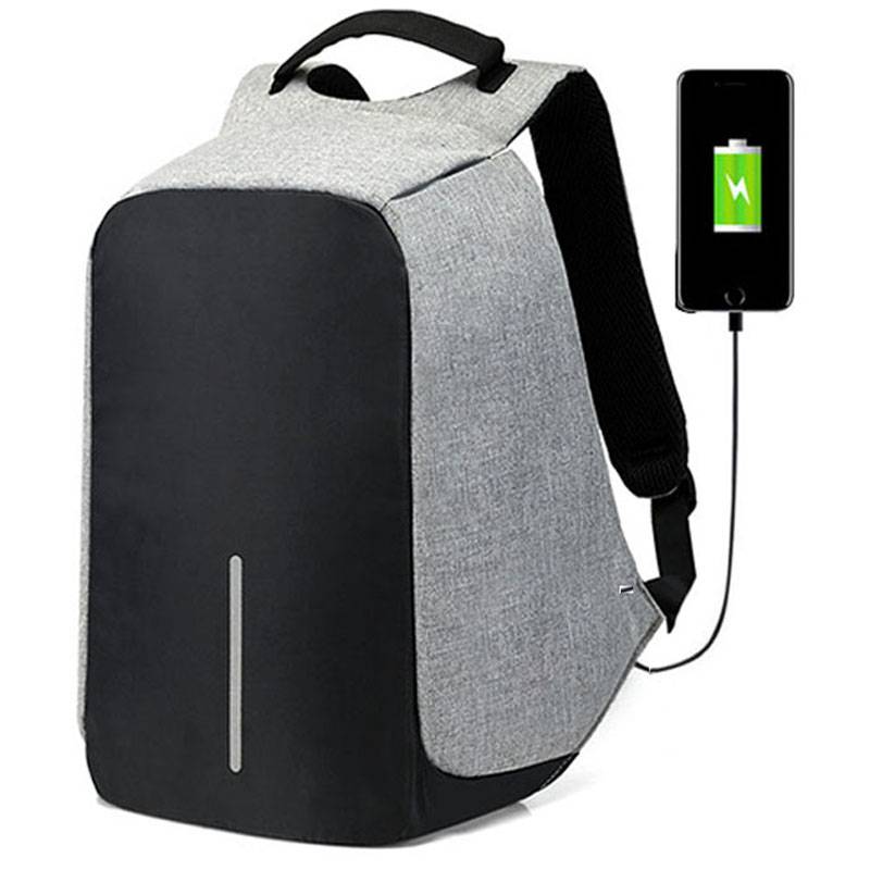 Anti-Theft Travel Backpack Backpacks & Bags Color : Gray|Black|Pruple 