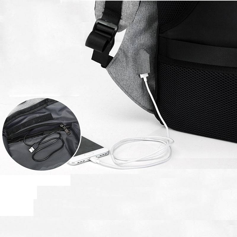 Anti-Theft Travel Backpack Backpacks & Bags Color : Gray|Black|Pruple 
