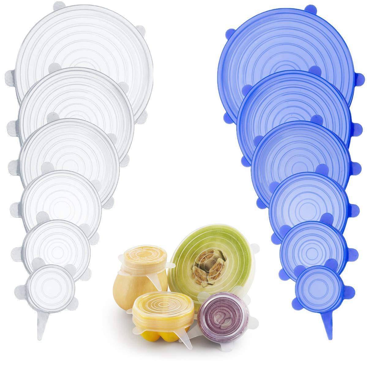 Reusable Silicone Lids 6 Pcs Set Accessories Apparel Backpacks & Bags Best Sellers Consumer Electronics Home Goods Jewelry Phone Accessories Toys Travel & Outdoor Vehicles & Parts Color : Pink|White|Blue|Yellow|4pcs 